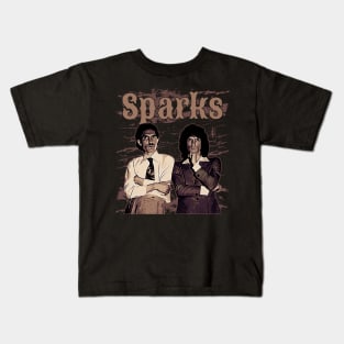 Sparks // Brown vintage Kids T-Shirt